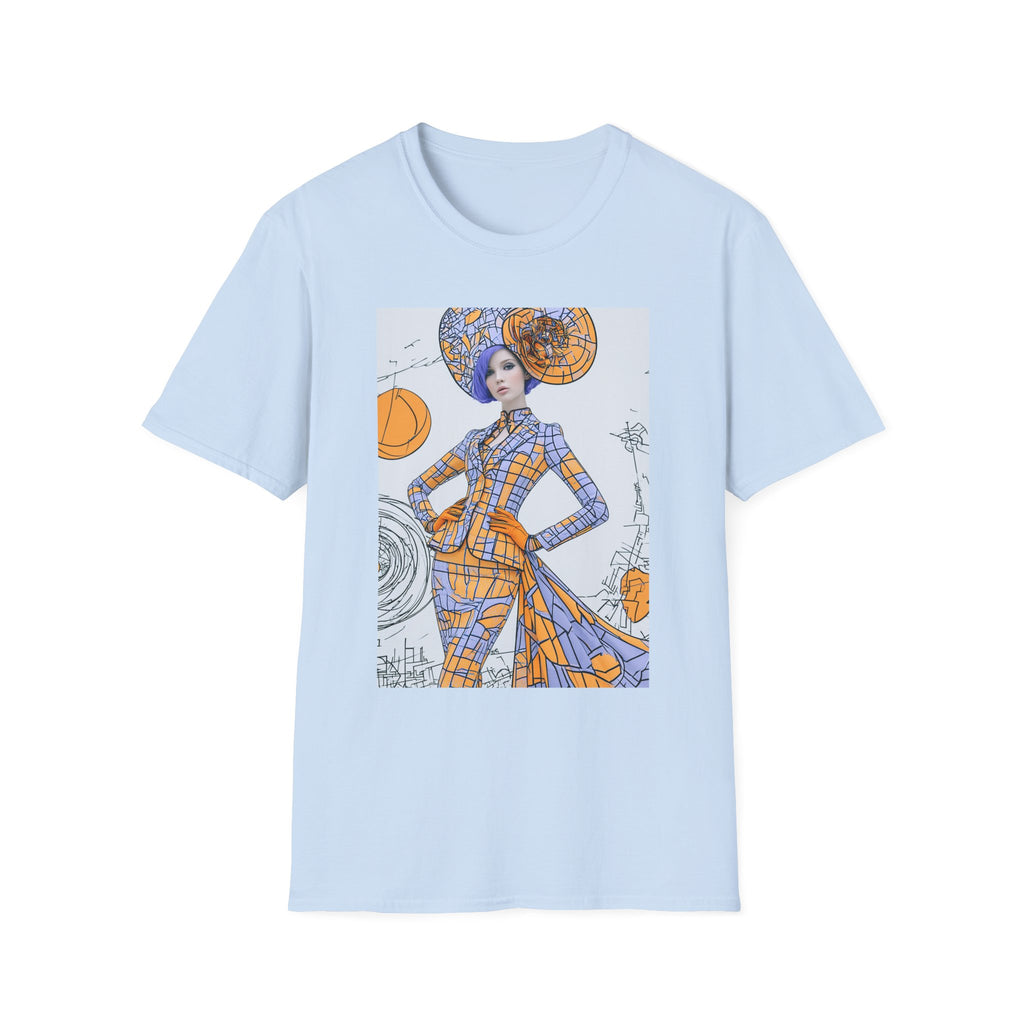 Art Nouveau Pumpkin Fashion T‑Shirt — Stylish Halloween Costume Tee