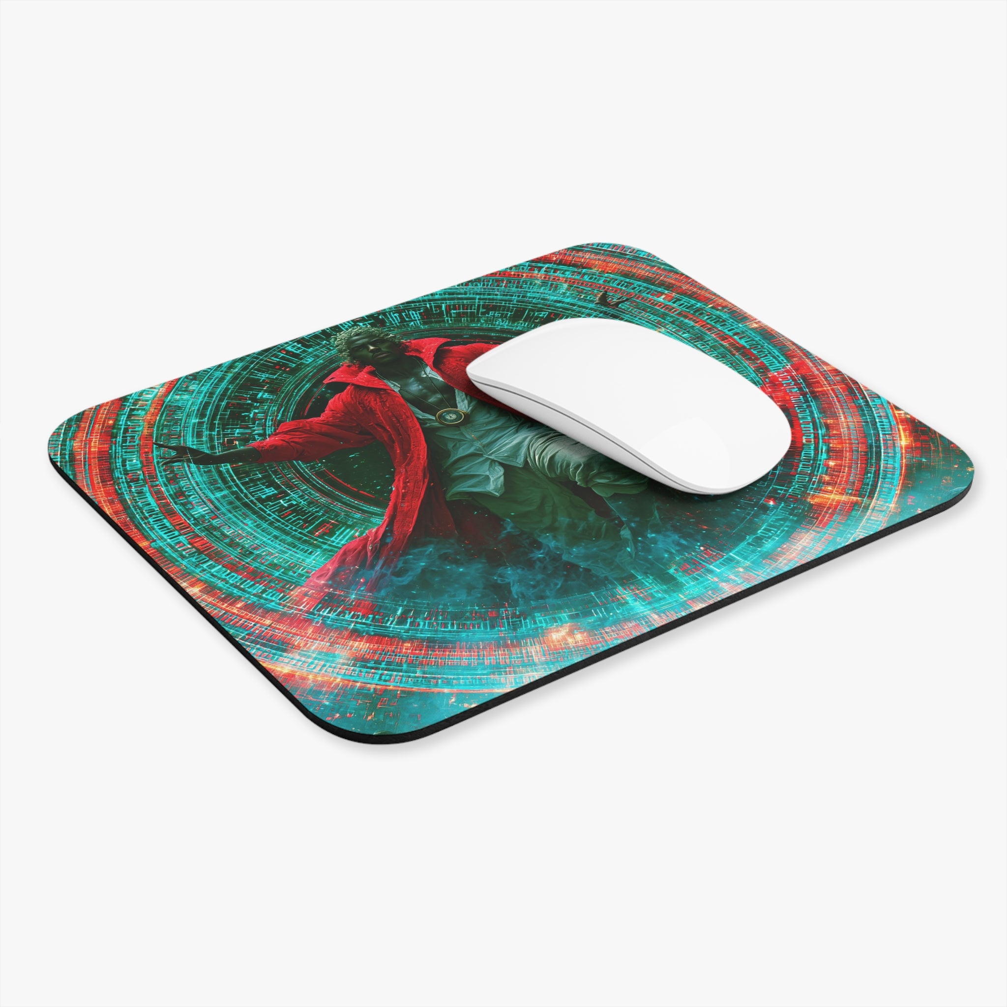 Mystic Portal Mouse Pad — Cosmic Sorcerer Gaming Desk Mat