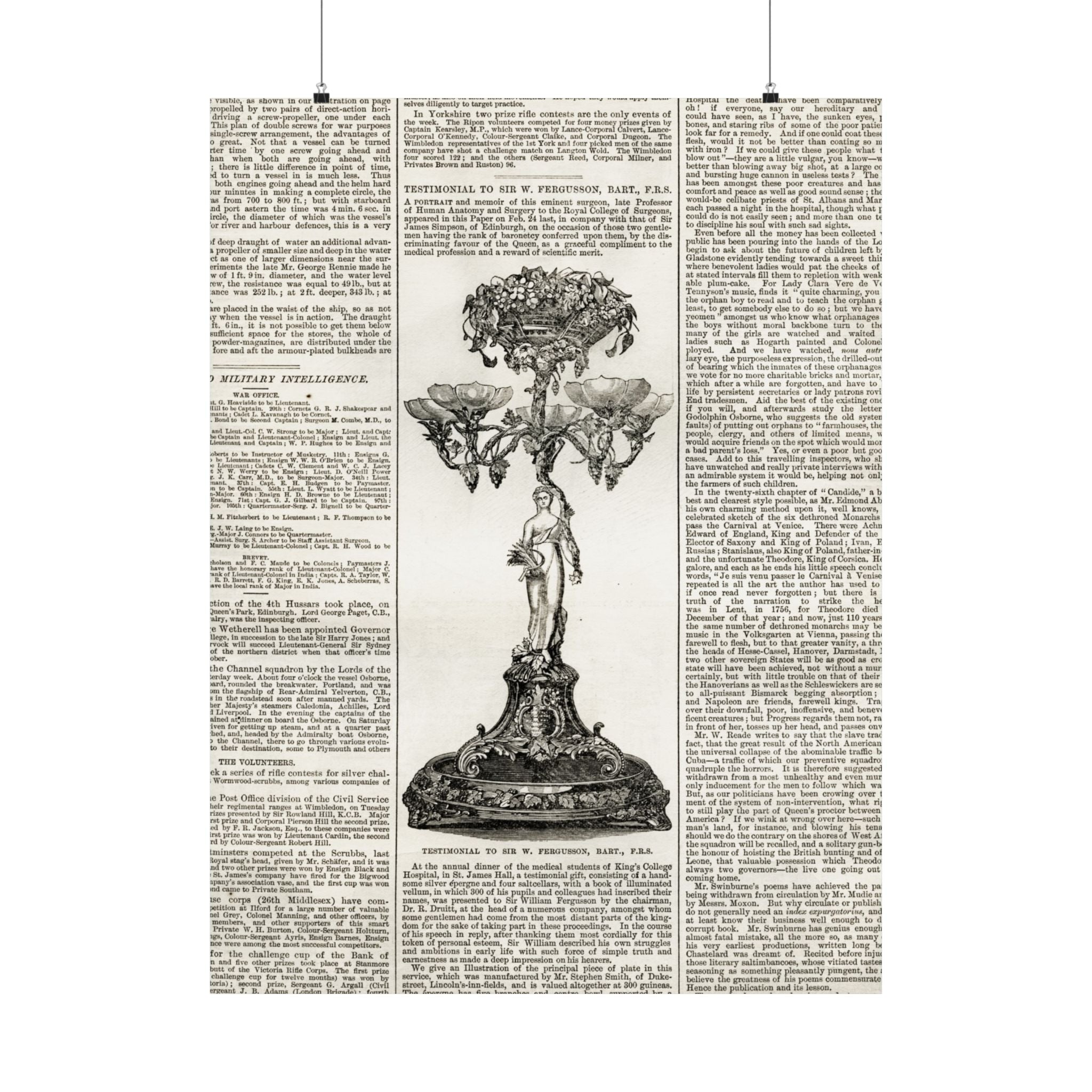Vintage Botanical Dictionary Poster — Matte Vertical Wall Art