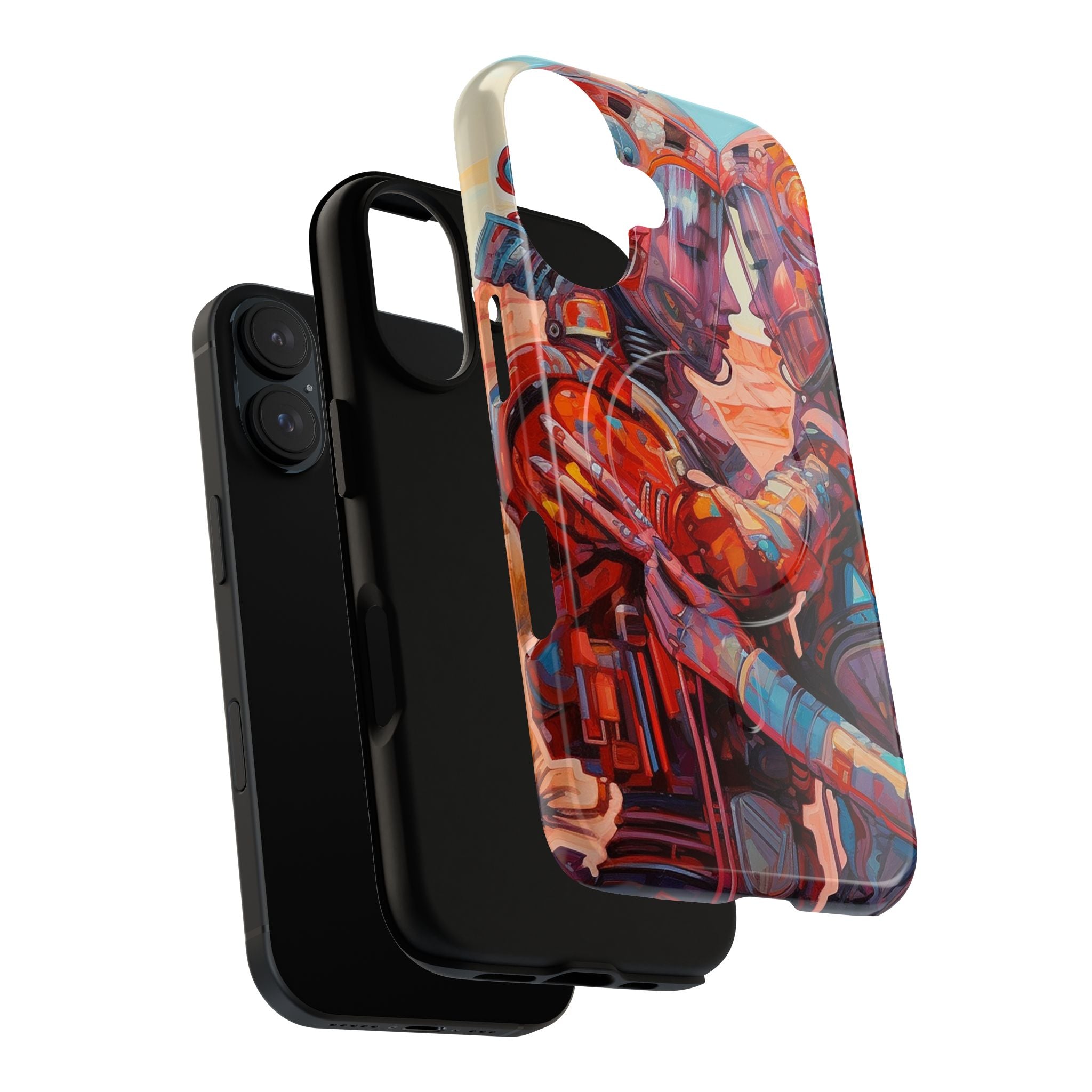 Phone Case — Colorful Futuristic Astronauts Magnetic Tough Case