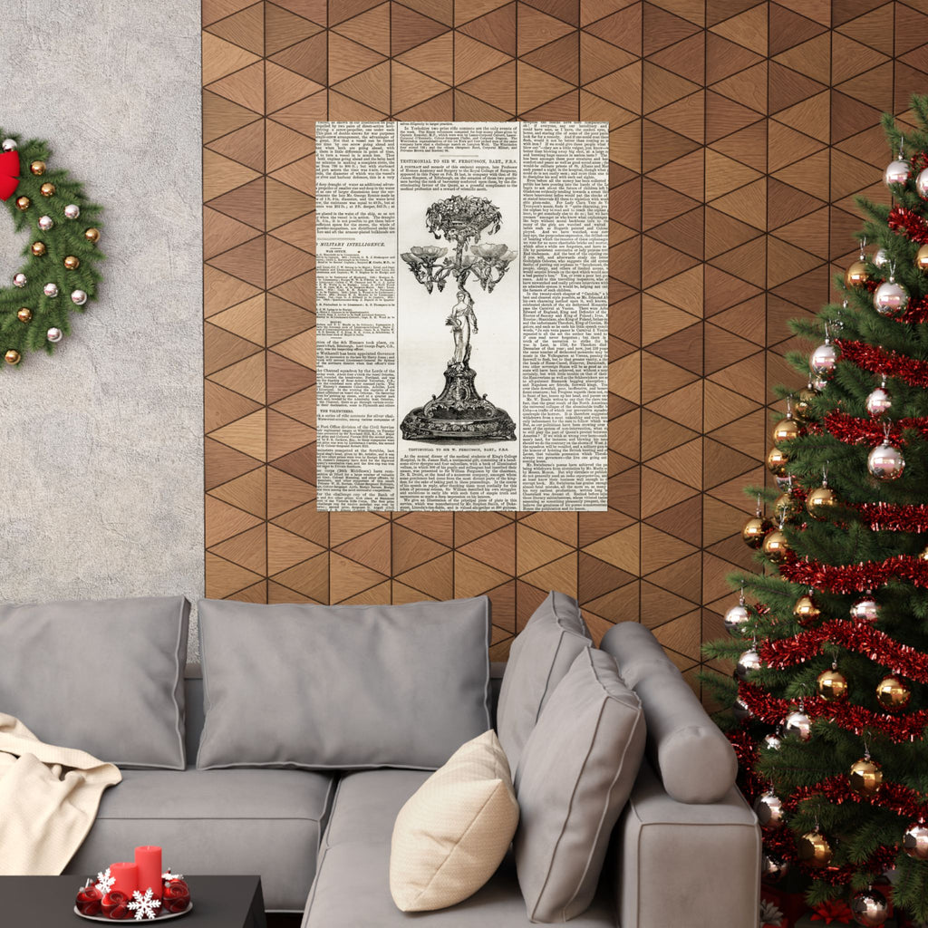Vintage Botanical Dictionary Poster — Matte Vertical Wall Art