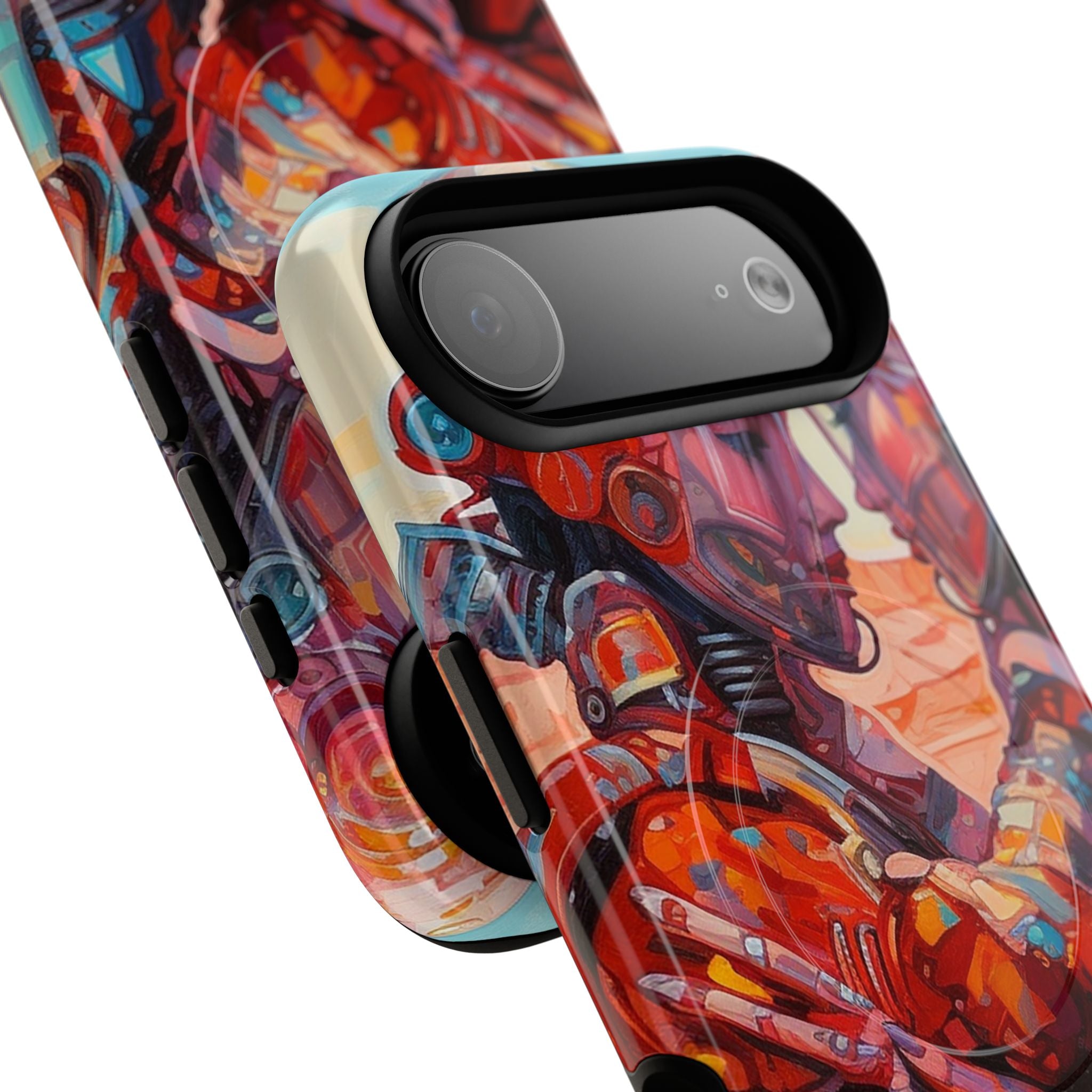 Phone Case — Colorful Futuristic Astronauts Magnetic Tough Case