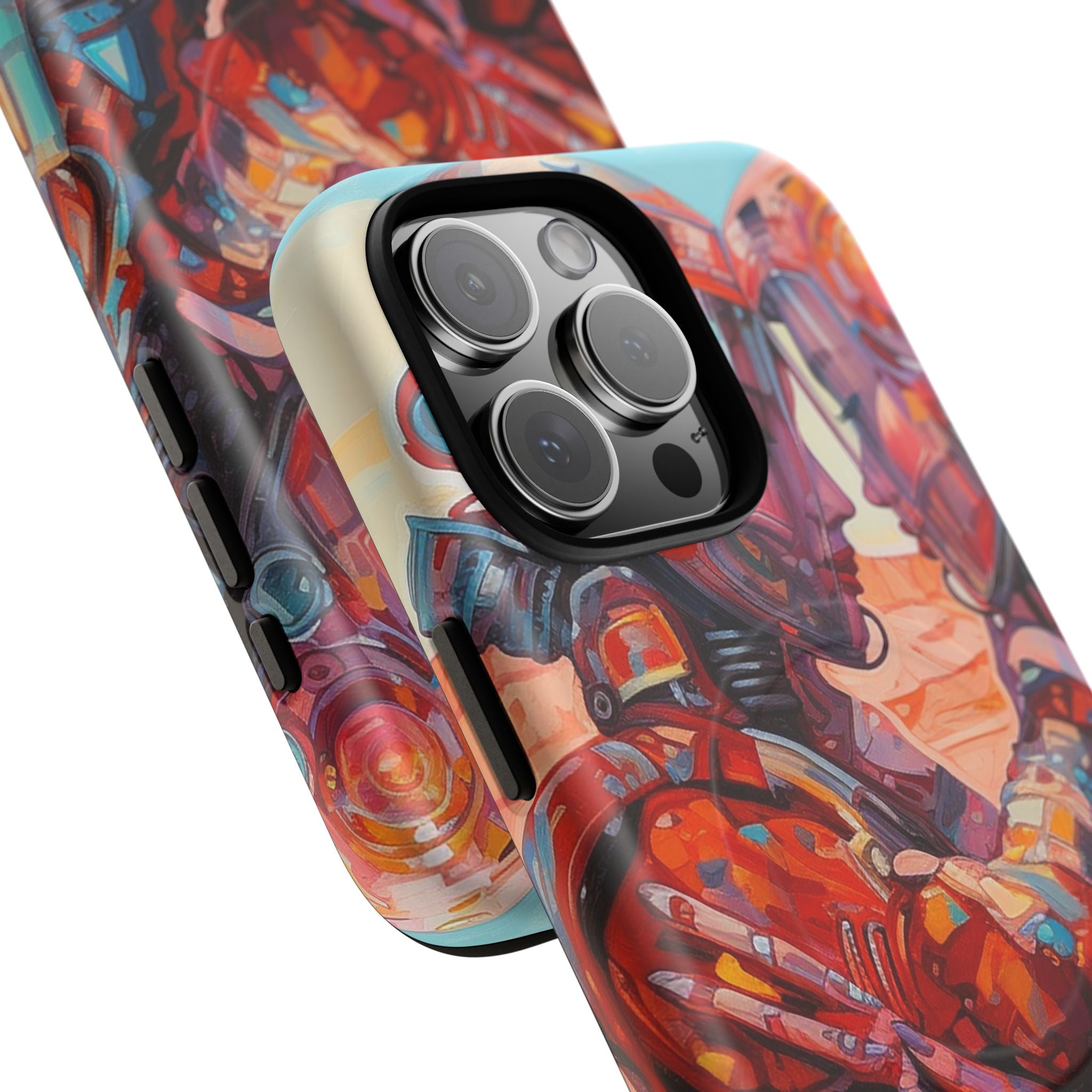 Phone Case — Colorful Futuristic Astronauts Magnetic Tough Case