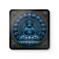 Blue Buddha Cork Coaster Set — Zen Meditation Drink Coasters