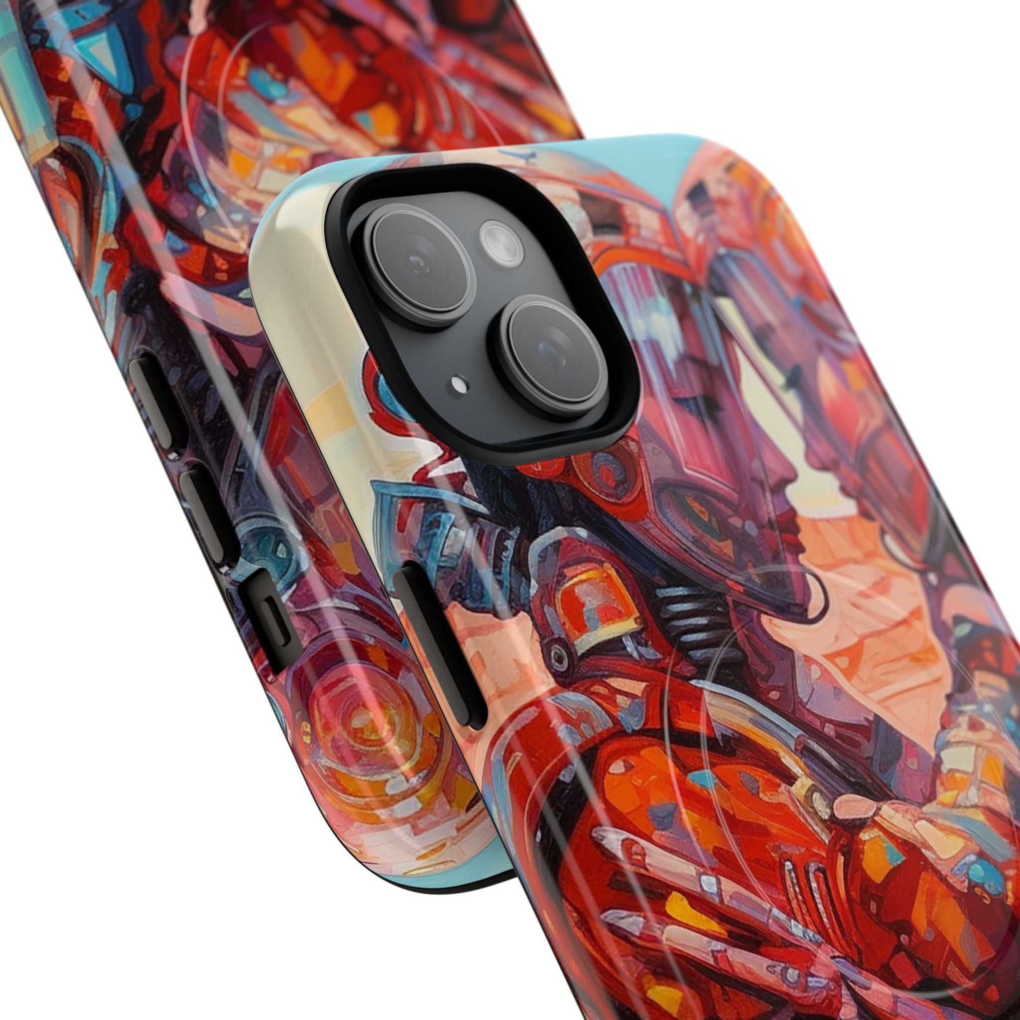 Phone Case — Colorful Futuristic Astronauts Magnetic Tough Case