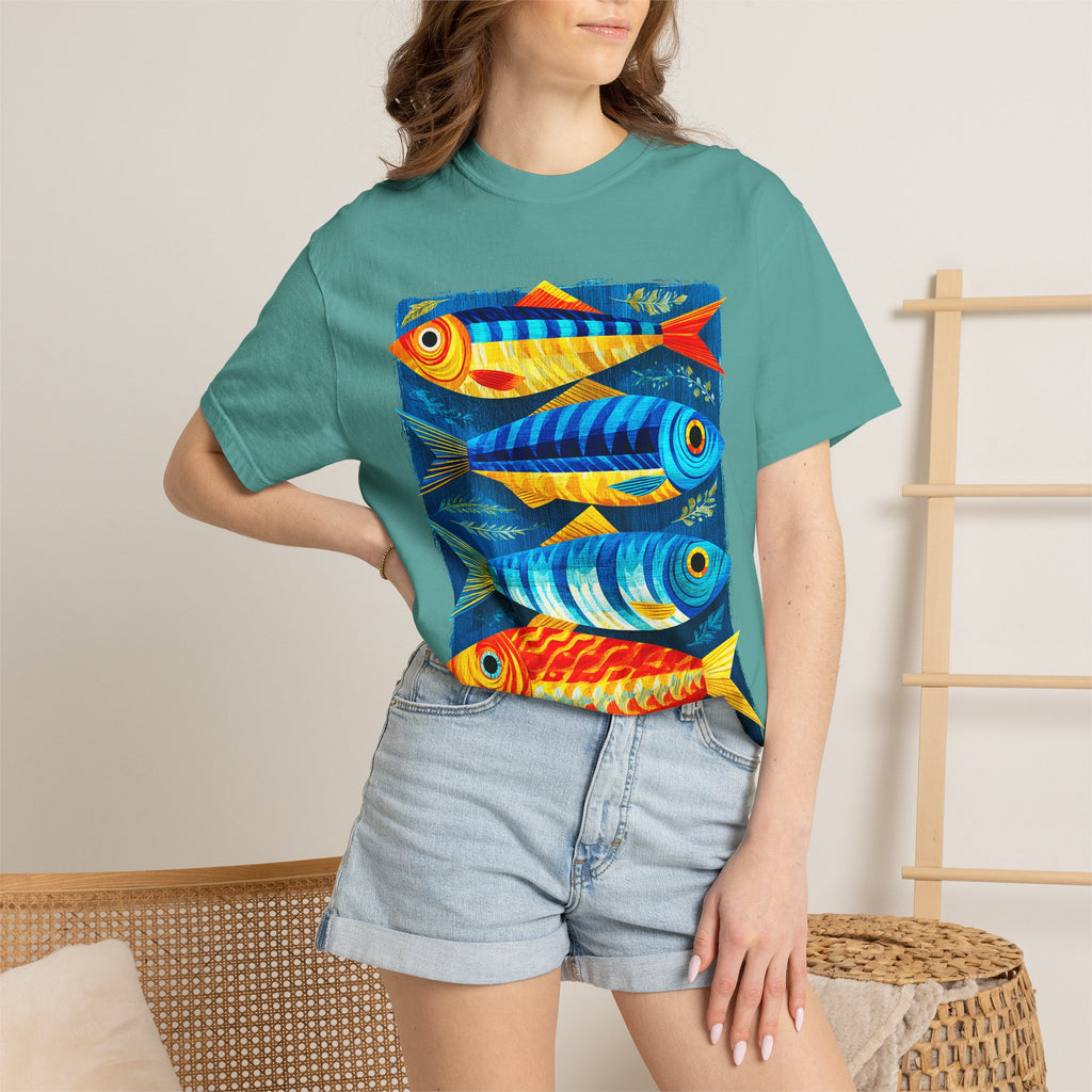 T-Shirt — Colorful Tropical Fish Graphic Tee