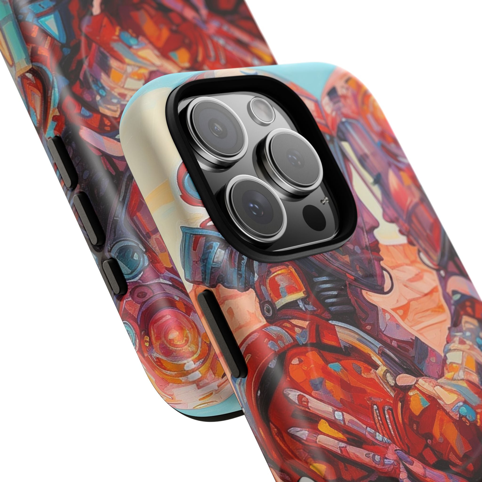 Phone Case — Colorful Futuristic Astronauts Magnetic Tough Case