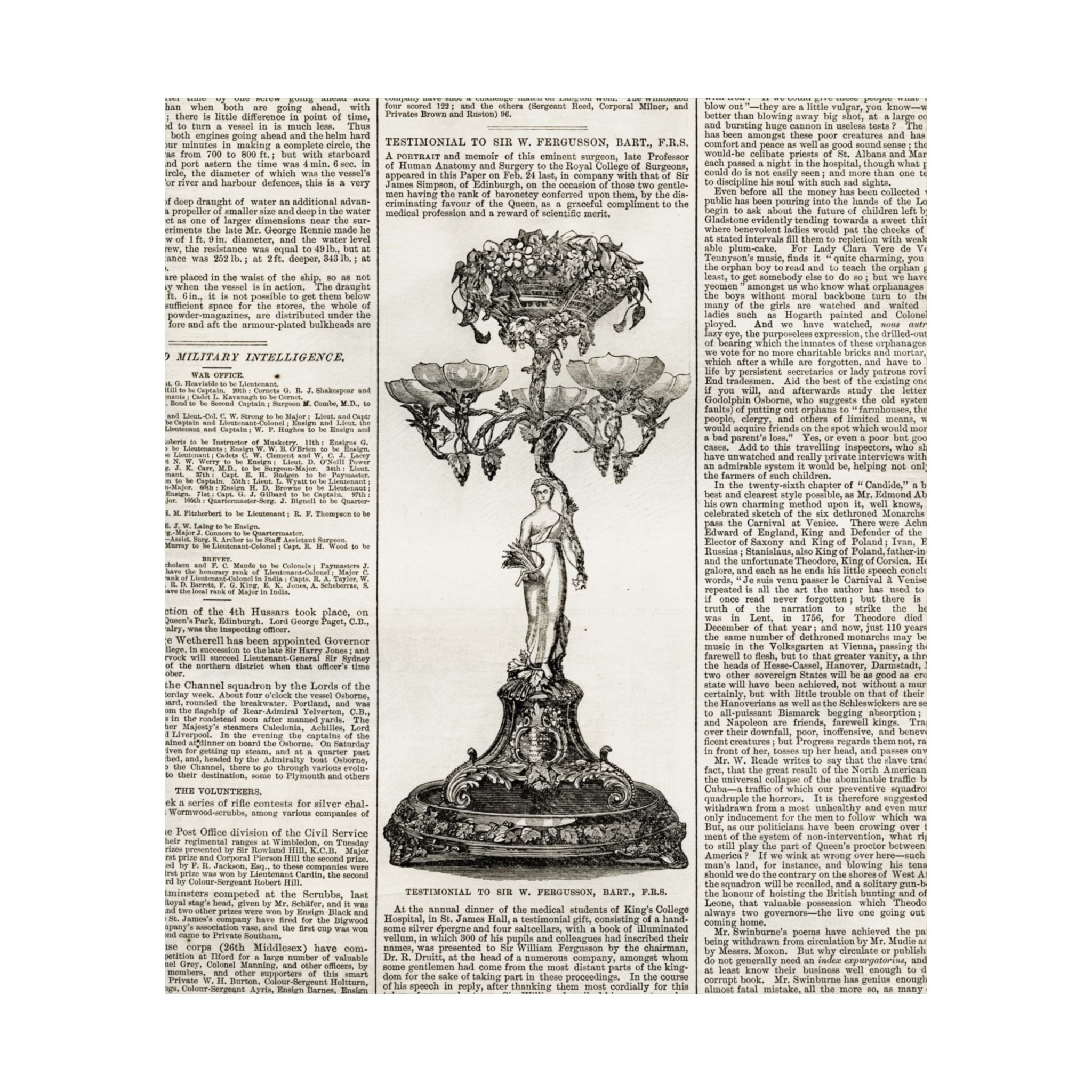 Vintage Botanical Dictionary Poster — Matte Vertical Wall Art