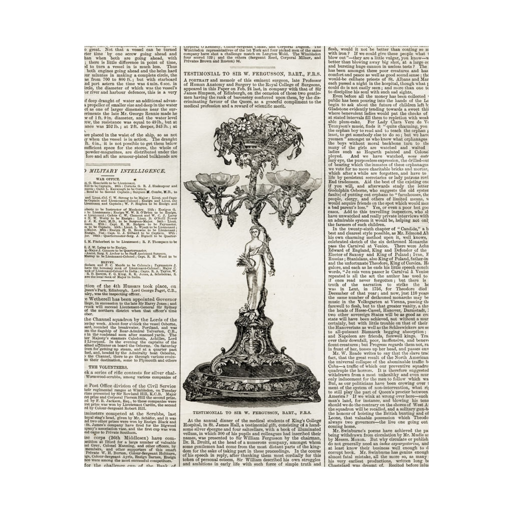 Vintage Botanical Dictionary Poster — Matte Vertical Wall Art