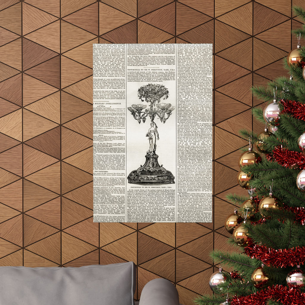 Vintage Botanical Dictionary Poster — Matte Vertical Wall Art