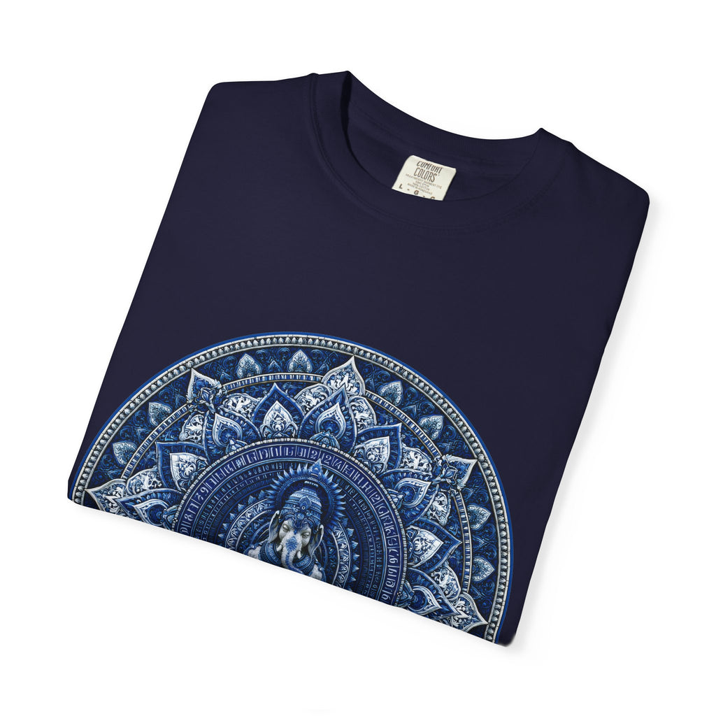 Lotus Mandala T-Shirt — Blue Ganesh Yoga Tee