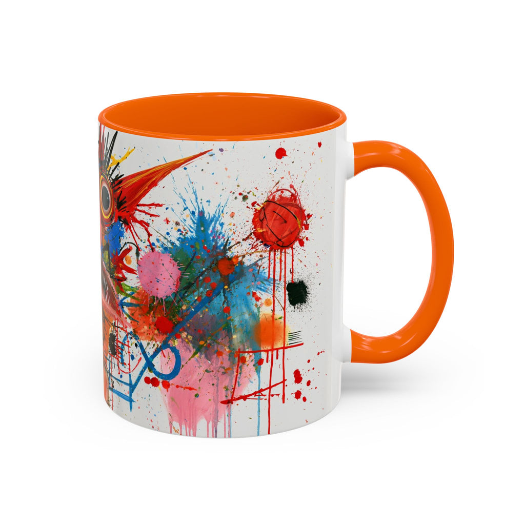 Colorful Abstract Monster Coffee Mug — Vibrant Art Accent Mug (11/15 oz)