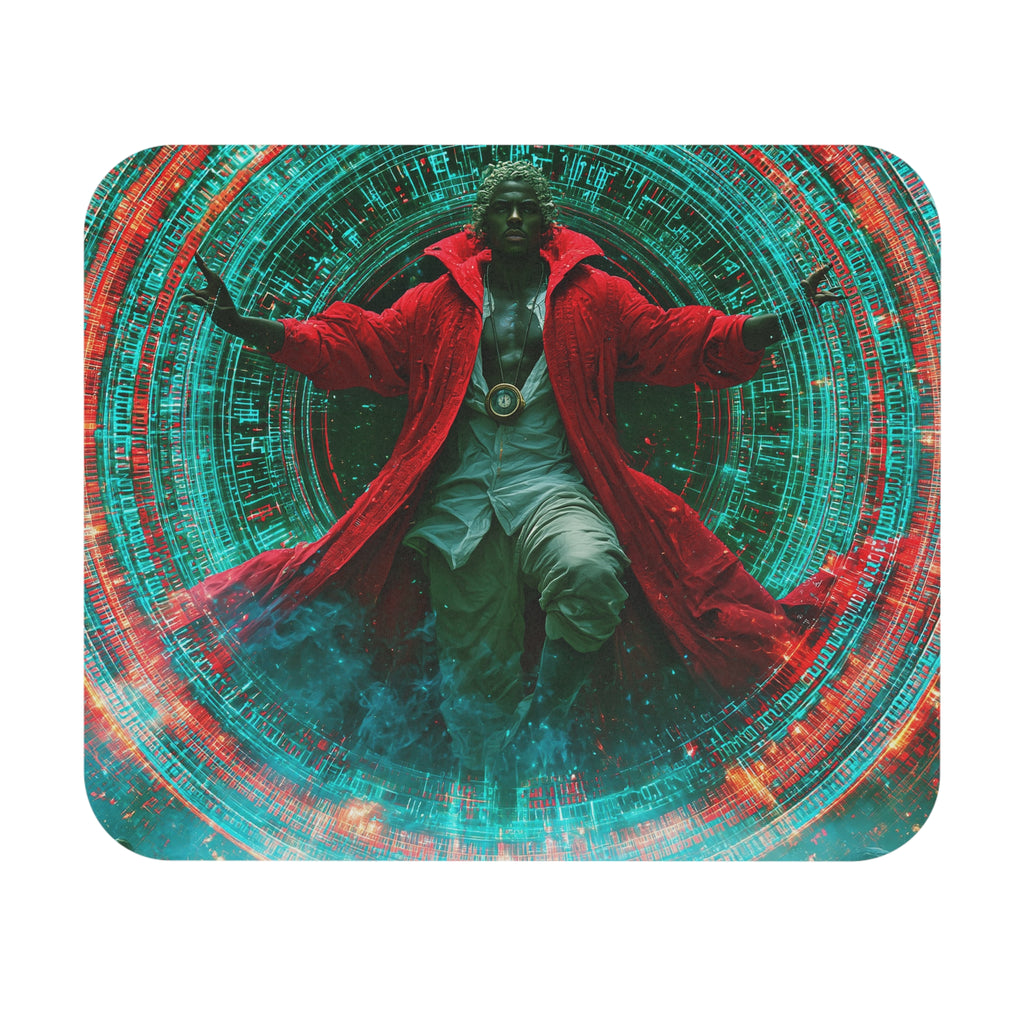 Mystic Portal Mouse Pad — Cosmic Sorcerer Gaming Desk Mat