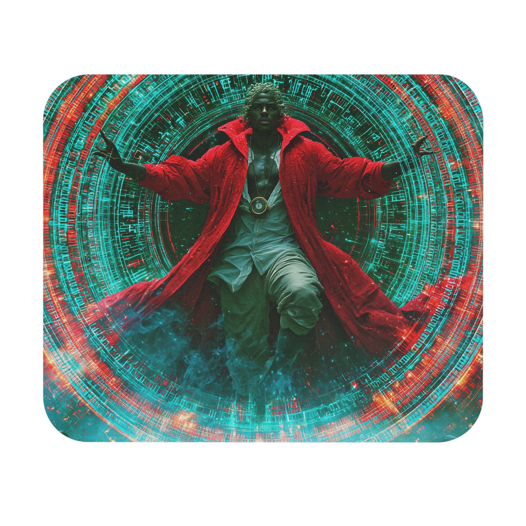 Mystic Portal Mouse Pad — Cosmic Sorcerer Gaming Desk Mat