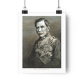 Vintage Military Portrait Poster — Antique Officer Illustration Wall Art