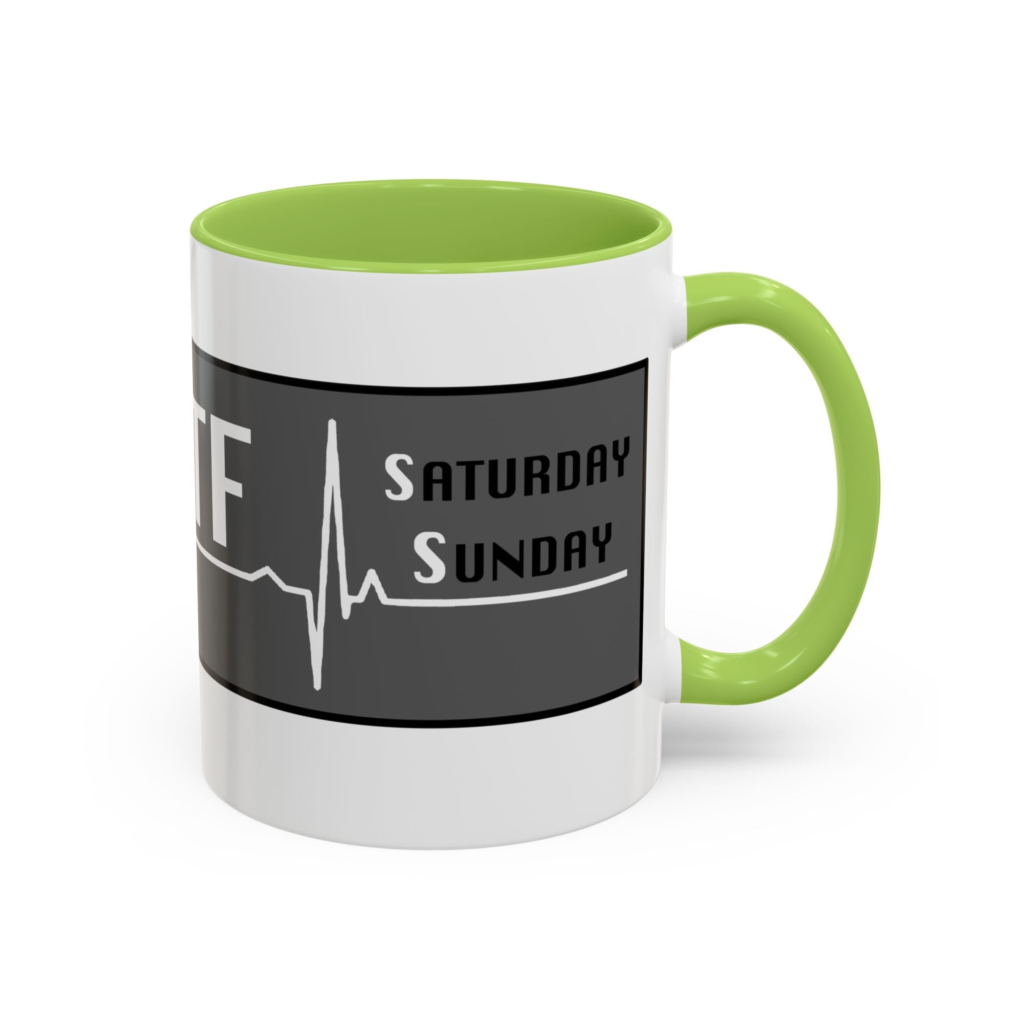 Coffee Mug — WTF (Weekend Heartbeat) Funny Weekend Nurse Gift