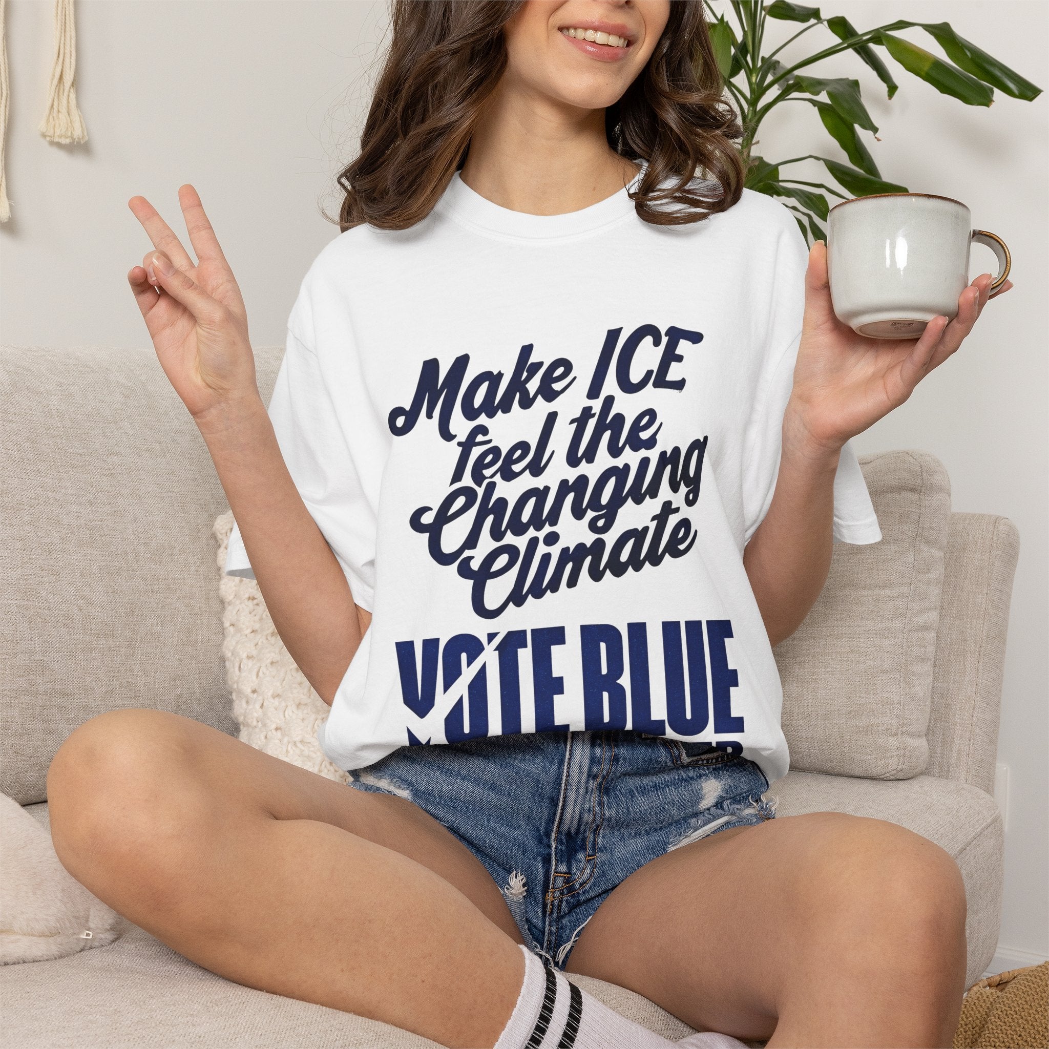 Make ICE Feel the Changing Climate - Vote Blue T-Shirt