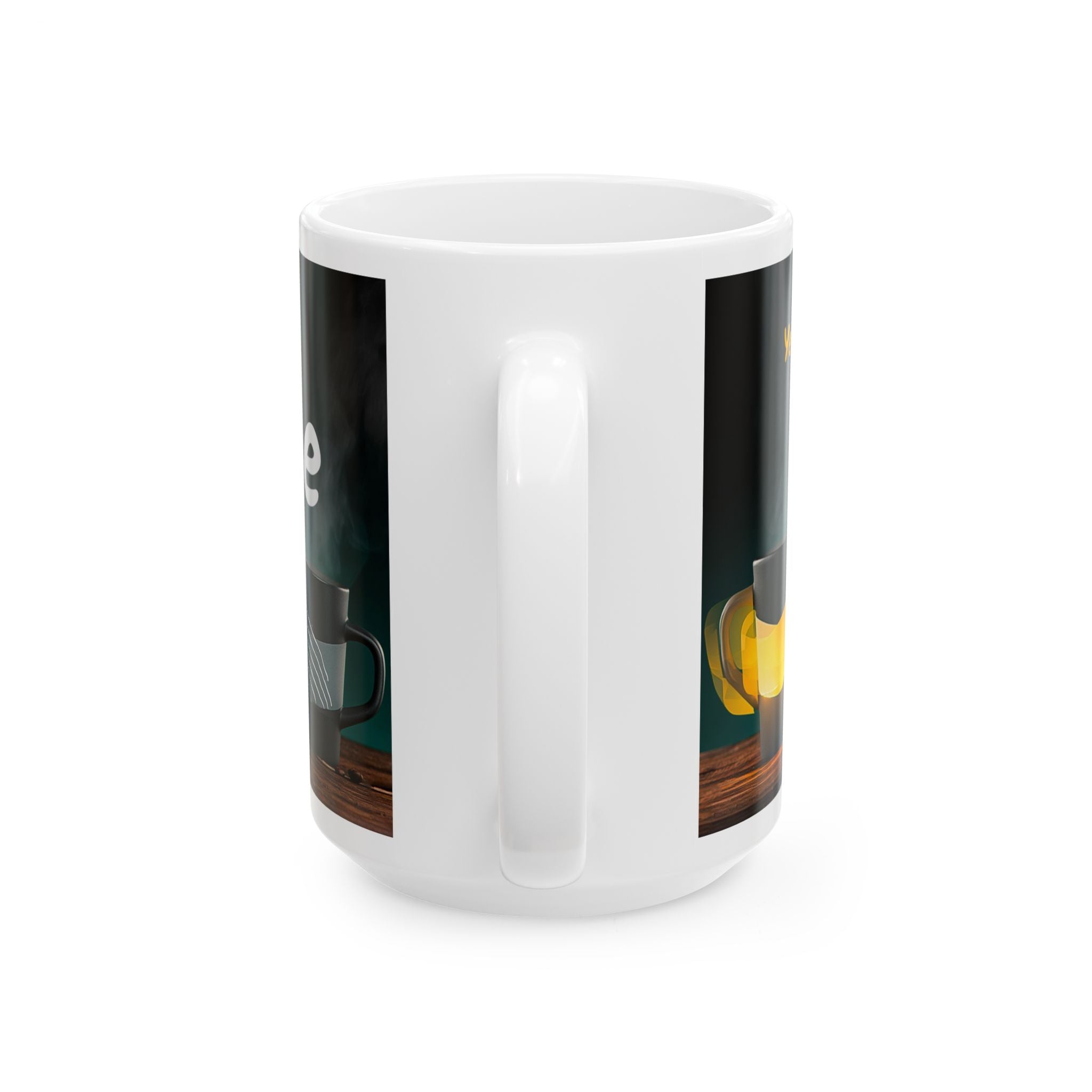 Coffee Mug — “Yeah, yeah, yeah...But First, Coffee” Ceramic Cup (11oz & 15oz)