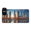 Futuristic City LED Gaming Mouse Pad with Wireless Charger