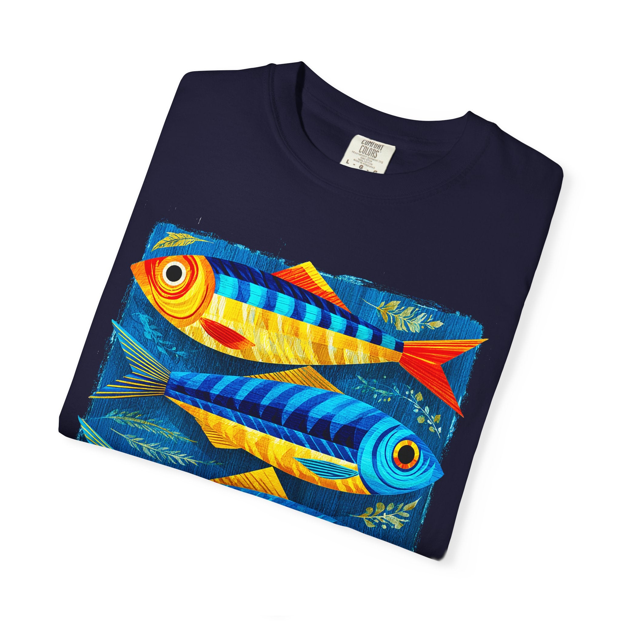 T-Shirt — Colorful Tropical Fish Graphic Tee