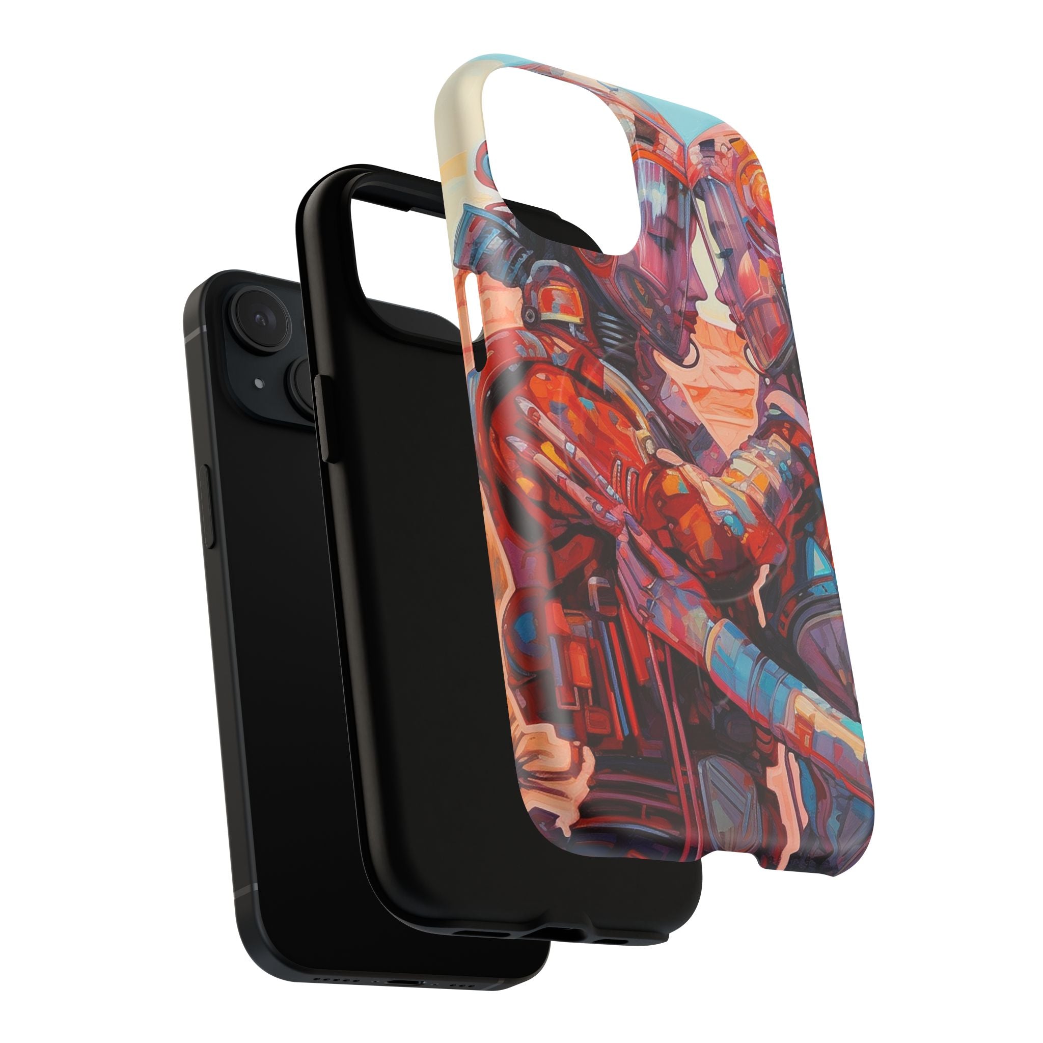 Phone Case — Colorful Futuristic Astronauts Magnetic Tough Case