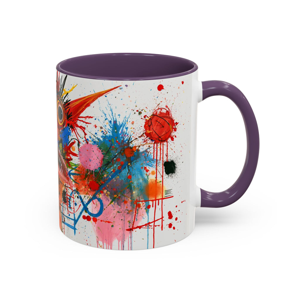 Colorful Abstract Monster Coffee Mug — Vibrant Art Accent Mug (11/15 oz)