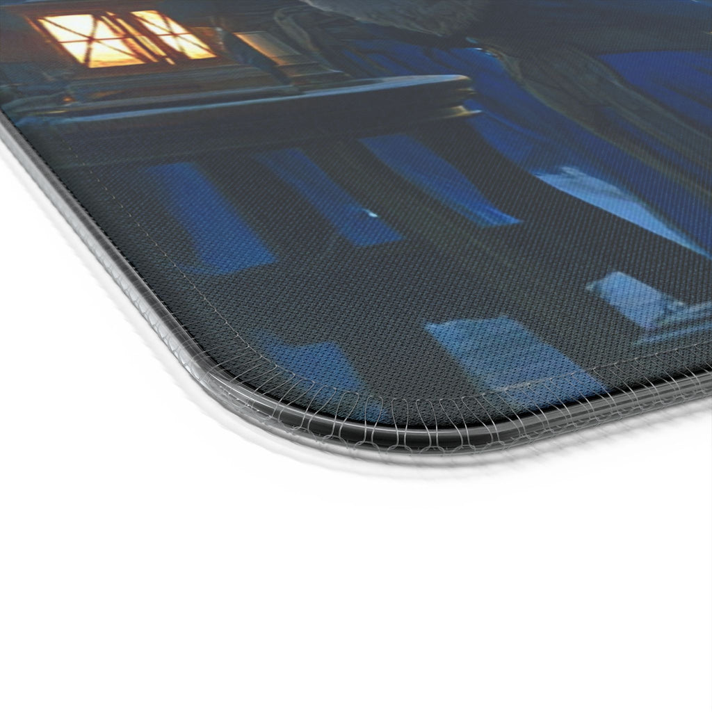 LED RGB Wireless Charging Gaming Mouse Pad — Water Fountain Nightscape Design