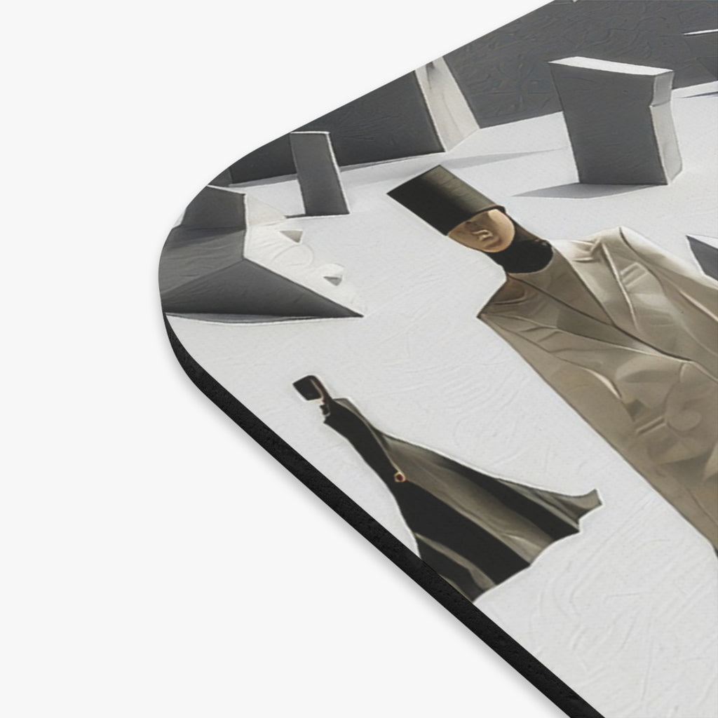 Surreal Runway Mouse Pad — Avant-Garde Fashion Desk Mat