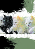 Cats on a Sunny Day  — Printable Digital Download